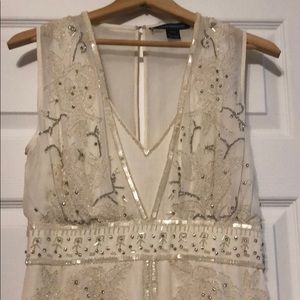 Beautiful French Connection ivory dress.